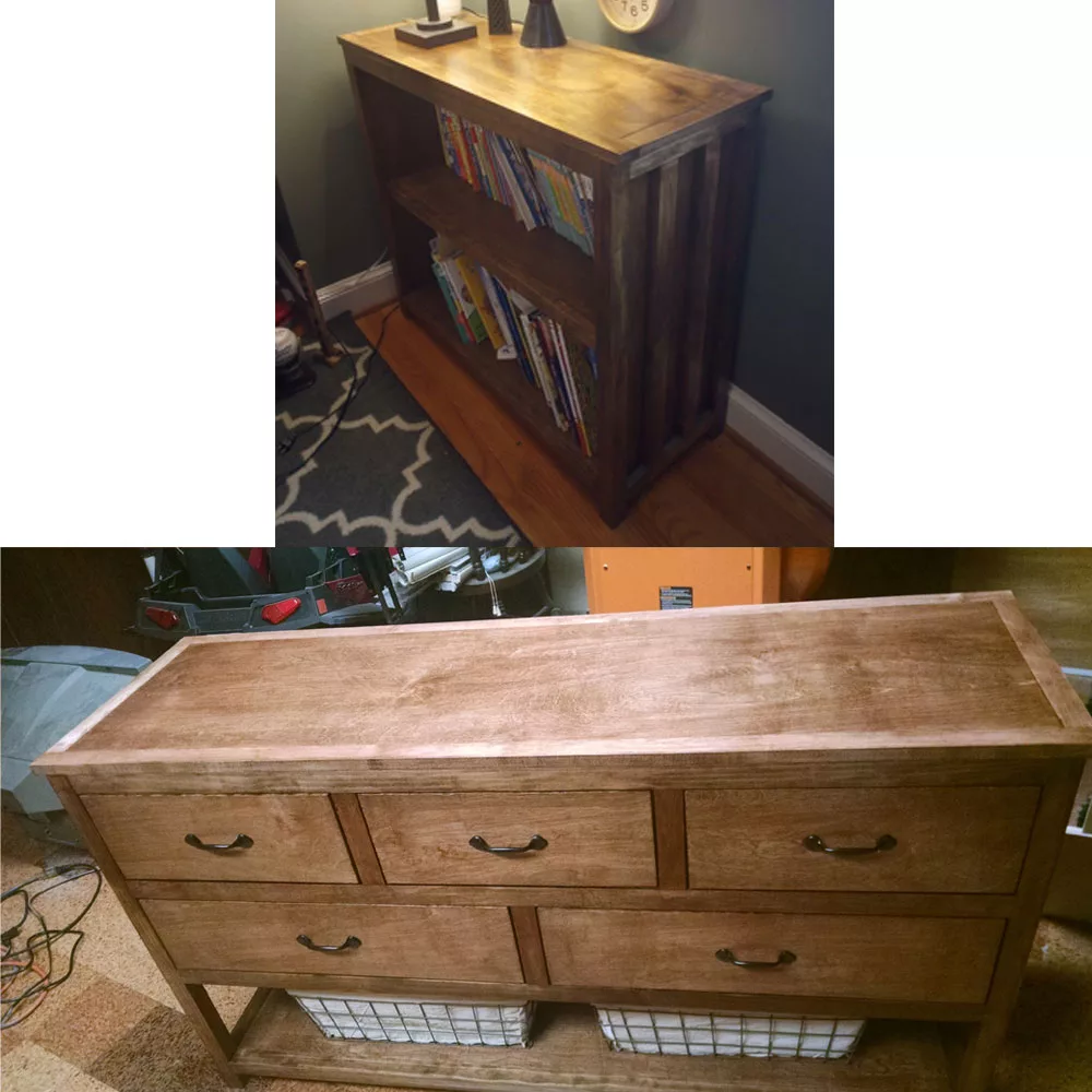 Dresser and Bookshelf