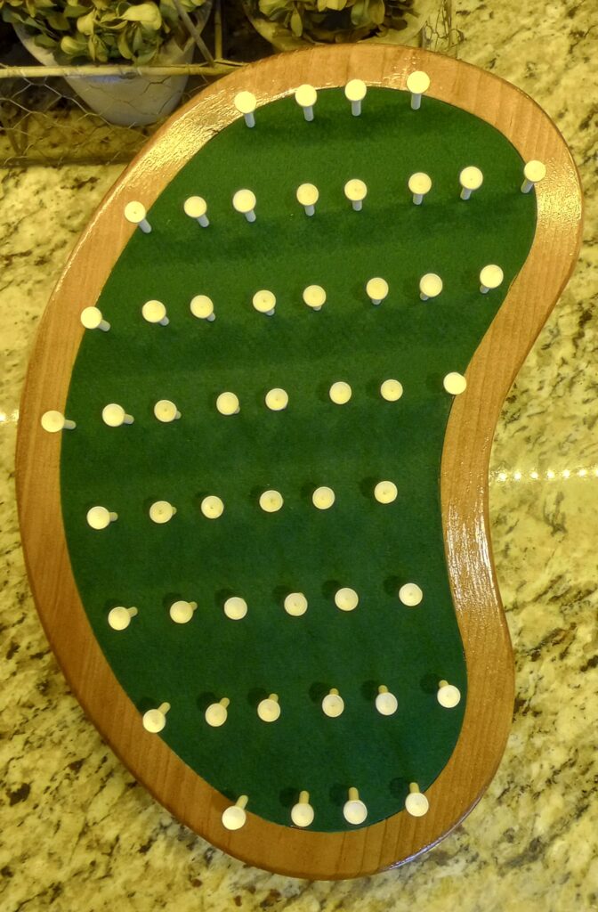Golf Ball Display with felt inlay