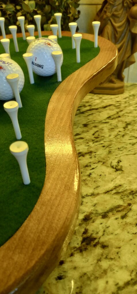 Golf Ball Display with felt inlay