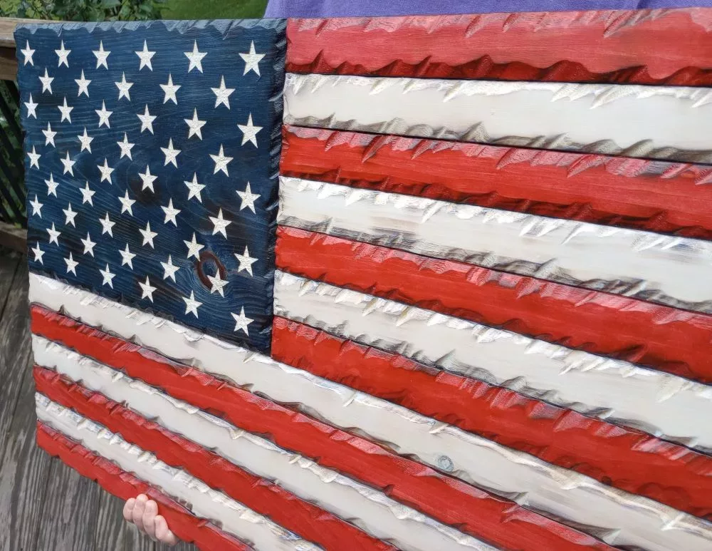 Rustic American Flag
