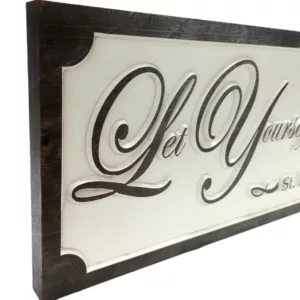 Custom Carved Sign With Raised Text